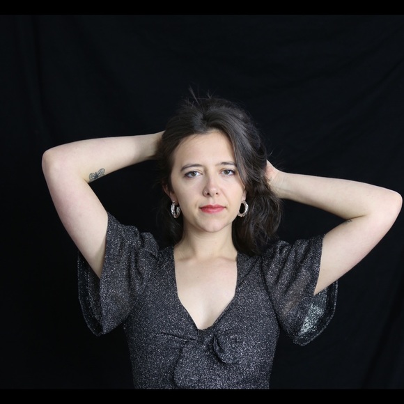 Vintage 80s Glitter Gown - Picture 2 of 7